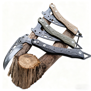 Bush-hook Portable Folding <strong>Sickle</strong> Garden <strong>Tool</strong> with ABS Handle for Outdoor Camping, Multi-functional <strong>Sickle</strong> with Sheath - Product Image 1