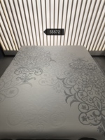 Matelas moderne en jacquard floral, tissu lourd 100 % polyester teint en fil, double tricotage