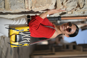 Borsa artigianale di ottima qualità italiana personalizzata alla moda stile Rock donna Mini borsa piccola borsa materiali sostenibili - Product Image 3