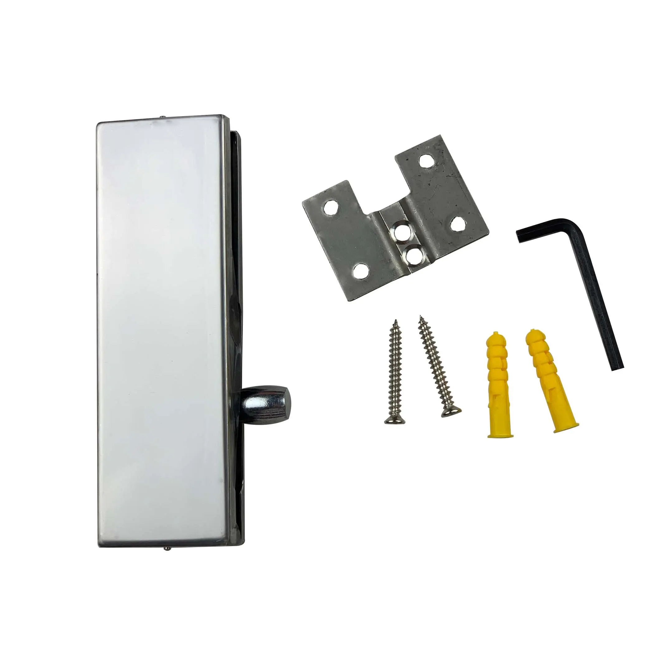 Hardware Accessories Frameless Glass Door Clamp Stainless Steel 304 Office Building Hotel Glass Door Patch Fitting