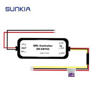<span class=keywords><strong>DRL</strong></span> điều khiển ban ngày chạy ánh sáng tiếp sức khai thác Auto Car LED Dimmer on/off 12-18V Sương Mù Ánh sáng điều khiển cd0103 cd0105 - Product Image 1
