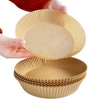 Feuilles de papier parchemin pour plateau alimentaire cire antiadhésive papier de doublure pour friteuse à air en silicone
