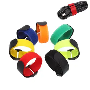 20MM/25MM Verstellbarer Velcroes-Kabelbinder Nylon-Klett verschluss Kabelbinder-Kabelbinder mit Schnalle für die Batterie um reifung