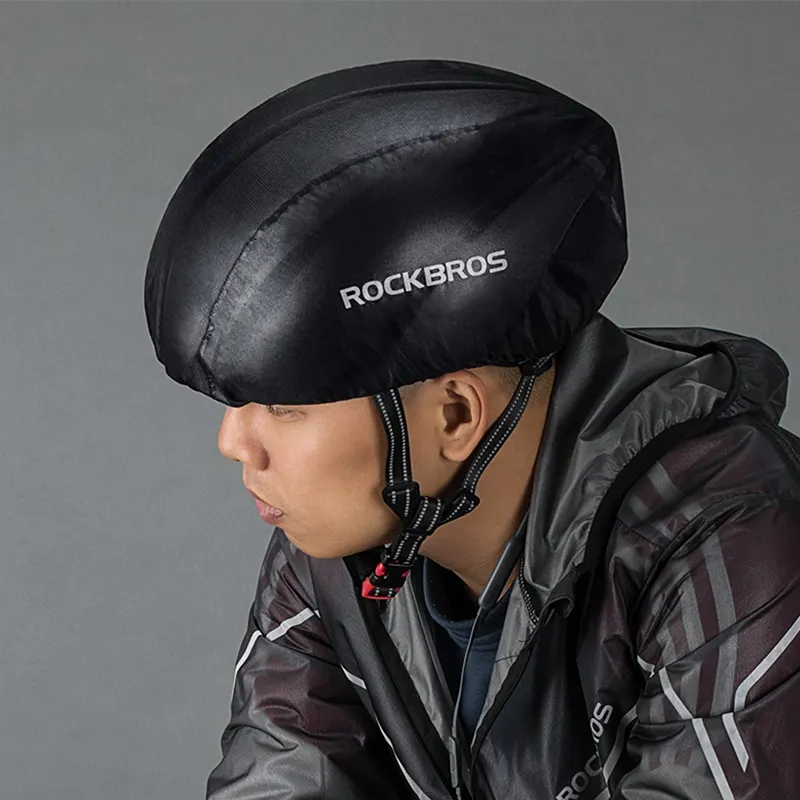 ROCKBROS 사이클링 자전거 헬멧 레인 커버 방풍 방수 레인 커버 MTB 도로 자전거 자전거 헬멧 보호 커버