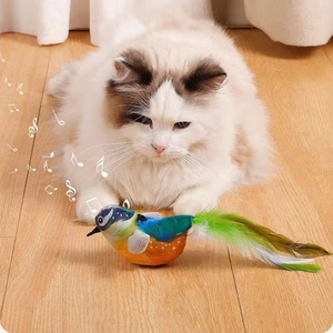 JOYPET-Jouet en peluche électrique activé par le toucher, oiseau battant, pour chat, vente en gros de jouets pour chat, exercice intelligent - Product Image 1