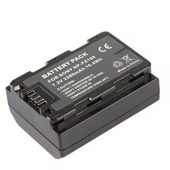 2000mAh Li-ion Digital Camera Battery Pack NP-FZ100 NPFZ100 for ILCE-9 A7RIII A7R3 A9 A7RM3 7.2V Voltage