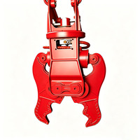 360 °   Cisaille hydraulique rotative à double lame – Accessoire d'excavatrice robuste pour la découpe d'acier, la démolition et les déchets de bois, toutes marques