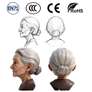 ODMプロトタイプ3Dプリントカスタムリアルキャラクター像ABS/PVCスーパーソフトぬいぐるみ新作非毒性1:1スケール - Product Image 2