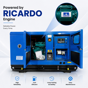 Groupe électrogène diesel super silencieux avec moteur Ricardo, panneau ATS en option, gamme 30-50 kVA, faibles vibrations pour alimentation <span class=keywords><strong>de</strong></span> secours <span class=keywords><strong>de</strong></span> <span class=keywords><strong>tour</strong></span> <span class=keywords><strong>de</strong></span> télécommunication - Product Image 1