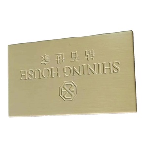 <span class=keywords><strong>Plaque</strong></span> signalétique en métal <span class=keywords><strong>adhésive</strong></span> gravée personnalisée, autocollant d'étiquette en acier inoxydable, <span class=keywords><strong>plaque</strong></span> de signalisation en aluminium brossé - Product Image 2