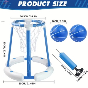 Pallacanestro Galleggiante con Canestro e Due Palloni per Tutte le Età, Ottimo Giocattolo Acquatico per Giochi in Piscina e Divertimento Estivo - Product Image 5