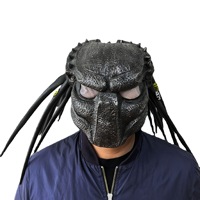 Masque en latex Alien War Predator, accessoires de cosplay pour Halloween, casque