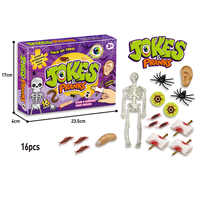 Kits de farces - Boîte de blagues originales - Coffret cadeau amusant - Cadeaux de fête - Blagues pratiques - Jouets en plastique