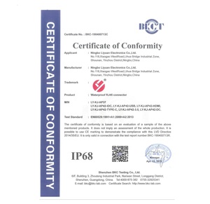 Liyuan LY-KJ-AP44-B cat6A/6/5E STP công nghiệp <span class=keywords><strong>Keystone</strong></span> Jack toolless loại <span class=keywords><strong>RJ45</strong></span> Bảng điều chỉnh gắn kết W/bụi cap không thấm nước <span class=keywords><strong>RJ45</strong></span> Coupler - Product Image 6