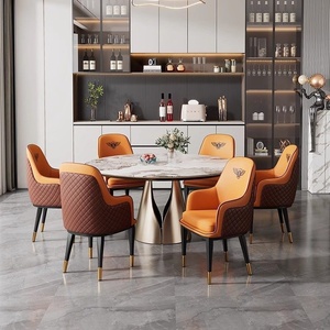 Sedia da Pranzo Multifunzionale in Metallo di Alta Gamma per Uso Domestico <span class=keywords><strong>e</strong></span> Commerciale (Hotel, Ristorante, Ufficio) - Imbottitura Morbida - Product Image 5