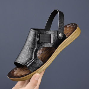 Sandales pour hommes, tongs décontractées d'été, nouvelle version coréenne, sandales décontractées à double usage pour hommes - Product Image 5