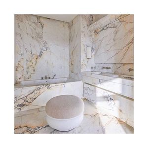 Losa de Mármol Calacatta Gold Semipreciosa - Resistente al Agua para Uso en Baños, Vestíbulos y Entradas de Villas - Product Image 3