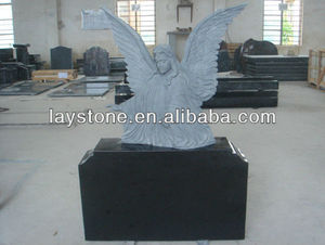 Grabado de Ángeles en Lápidas de <span class=keywords><strong>Monumentos</strong></span> de Granito Gris Chino - Product Image 5