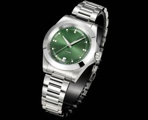 Reloj deportivo mecánico multifuncional de acero inoxidable resistente al agua para mujer, a la moda, color verde - Product Image 2