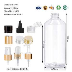 ขวดพลาสติกใสทรงกลมขนาด 500 มล. 16.9 ออนซ์ พร้อมหัวปั๊มสำหรับแชมพู ครีมอาบน้ำ บรรจุภัณฑ์แบบกำหนดเอง ขายส่ง - Product Image 6