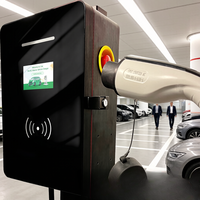 Nueva Estación de Carga para Vehículos Eléctricos Comerciales, 7/11/22kW Tipo 2 OCPP 1.6J IP54, Solución de Estacionamiento para Puntos de Trabajo, Montaje en Pared, Jinghu TA-AC-ALD1-B