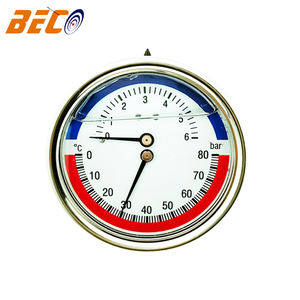 Pressão e temperatura medição temperatura e pressão aço inoxidável indústria termômetro medidor temperatura - Product Image 6