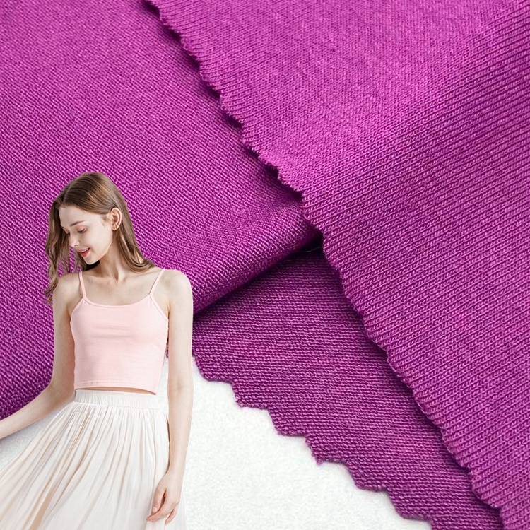 Фабричное сырье, спандекс, 30s вискоза, одноцветная трикотажная ткань г/кв. М, одинарная трикотажная ткань из вискозы для одежды