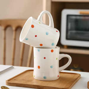 China Supplier Eco-friendly Ceramic Tea & Coffee Mug Gift <b>Set</b> Thick Wall Cartoon Pattern <b>Microwave</b> Safe Reusable Food Safe - Product Image 1