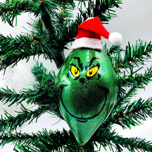 Bestseller Pallina di Natale Preferita dai Bambini, Ciondolo in Plastica con Motivo <span class=keywords><strong>Grinch</strong></span> per Decorazioni Natalizie - Product Image 4
