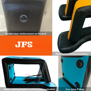 Piattaforma di lancio gonfiabile in PVC per tavole da surf idrofoil con pompa manuale per principianti, attrezzatura per sport acquatici in acque oceaniche - Product Image 3