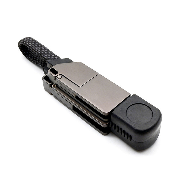 4 in 1 Multi Function Magnetic USB Data Cable with PD 60W Nylon Fabric Braided Fast Charging Keychain