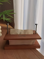 Boîte en bois avec nom personnalisé ressemblant à une pince de réparation de livre ancienne, boîte à mouchoirs en bois sur le thème du livre