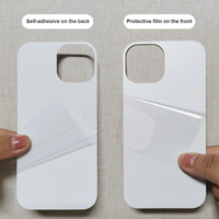 Coque de téléphone personnalisée AilesTecca en TPU+PC blanche vierge pour impression UV pour iPhone X XS XR XS 11 12 13 14 15 16 17 Pro Max 8 7 Plus