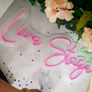 <span class=keywords><strong>Lettre</strong></span> néon personnalisée, étanche, avec logo en lettres LED, nom en acrylique, enseigne néon pour la décoration murale d'événements et de fêtes - Product Image 2