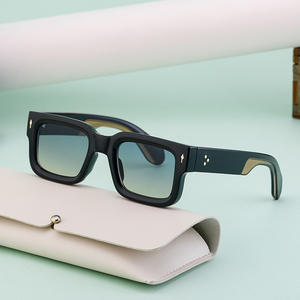 Lunettes de soleil carrées rétro ZS-98098 pour hommes, monture PC, protection intégrale contre la lumière bleue, protection UV 100%, origine Taizhou - Product Image 3