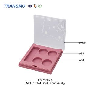 Conteneur cosmétique vide, palette de fards à paupières, boîtes en gros pour poudre de blush, emballage de blush en plastique 1ml*4+2ml - Product Image 3