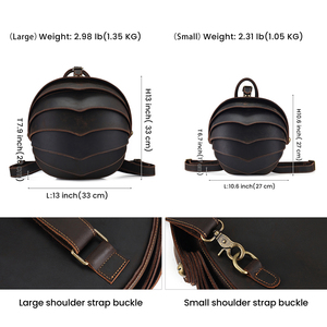 Kever Design Vintage Koeienhuid Lederen Rugzak Echte Modieuze Schooltassen Vrouwen Mannen Outdoor Wandelen Reistas Voor Mannen - Product Image 4