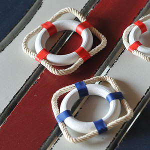 Refrigerador Life Buoy, Creativo, Estilo Mediterráneo, Tablero de Mensajes - Product Image 2