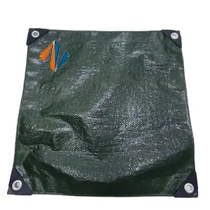 Double green Linyi Tarp Pe Fabric Tarpaulin 6x8 Waterproof Poly Tarp - Multipurpose Cover Water Tank Tarpaulin