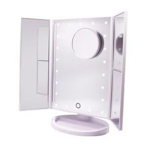 <span class=keywords><strong>Espejo</strong></span> de Maquillaje con <span class=keywords><strong>LED</strong></span> Iluminado <span class=keywords><strong>Espejo</strong></span> de Mesa <span class=keywords><strong>Luz</strong></span> con Ampliación 1X / 2X / 3X Plegable <span class=keywords><strong>Espejo</strong></span> de la Vanidad Rotación 180 - Product Image 2