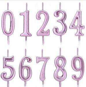 Hot Selling Party Cake Decorations Birthday <strong>Candle</strong> Silver <strong>Pink</strong> Gold Number <strong>Candles</strong> - Product Image 3