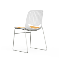 Polypropylène Manufacture Haute Qualité En Métal Cadre En Plastique Bureau Réunion Conférence Salle D'attente Chaises