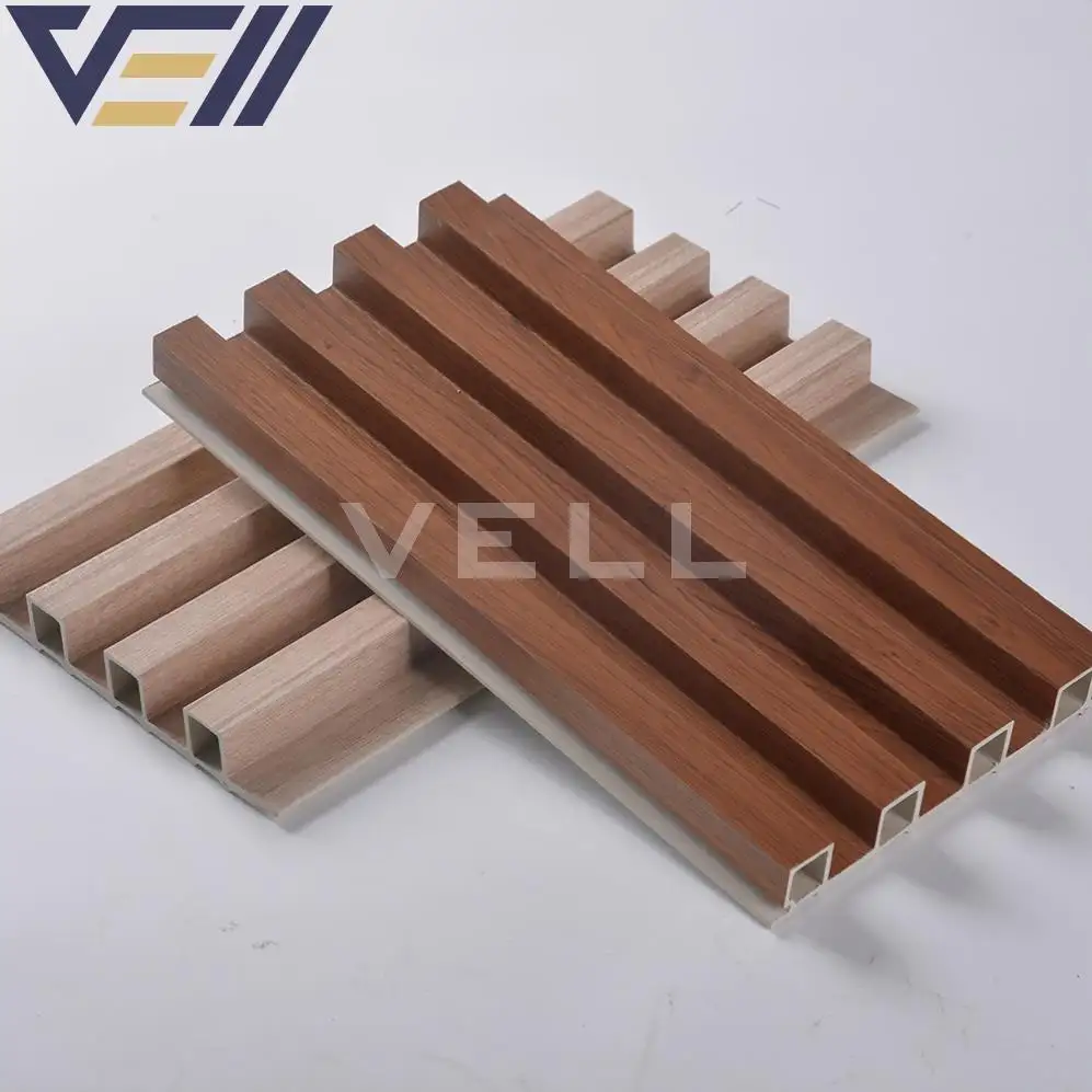 2024 New Decorative Outdoor classic wpc fluted great wall profile wpc slat wall panel marble price cladding