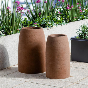 Vaso di <span class=keywords><strong>cemento</strong></span> dal Design <span class=keywords><strong>bianco</strong></span> di lusso moderno personalizzato al di fuori delle dimensioni succulente vaso fioriera diretta <span class=keywords><strong>in</strong></span> fabbrica vasi da fiori e <span class=keywords><strong>fioriere</strong></span> - Product Image 4