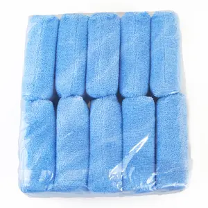 नीले मोम स्पंज फोम पैड ब्लॉक टेरी वर्ग Microfiber मोम Applicator के लिए ऑटो विस्तृतीकरण चमकाने Buffing सफाई