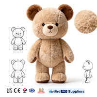 Op maat gemaakte pluche knuffels met logo borduring voor zakelijke geschenken, merk mascotte en IP-personages