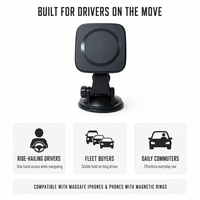 Support magnétique ABS 2026 pour téléphones 16 et 15 Pro Max – Accessoire portable pour voiture, lit et bureau