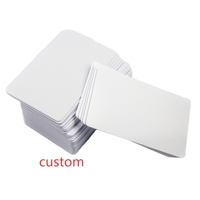 Cartes NFC sans contact en PVC format CR80, puce RFID intelligente 13,56 MHz, cartes de visite vierges F08, mini 125 kHz pour animaux de compagnie, pour usage hôtelier