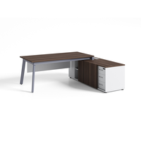 Ensemble de table de bureau de luxe personnalisé couleur fabricant professionnel avec tiroirs pour hôtel et école