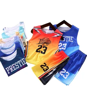 Maglia da basket per bambini alla moda per adolescenti uniforme sportiva maglia traspirante attrezzatura da allenamento per basket da calcio